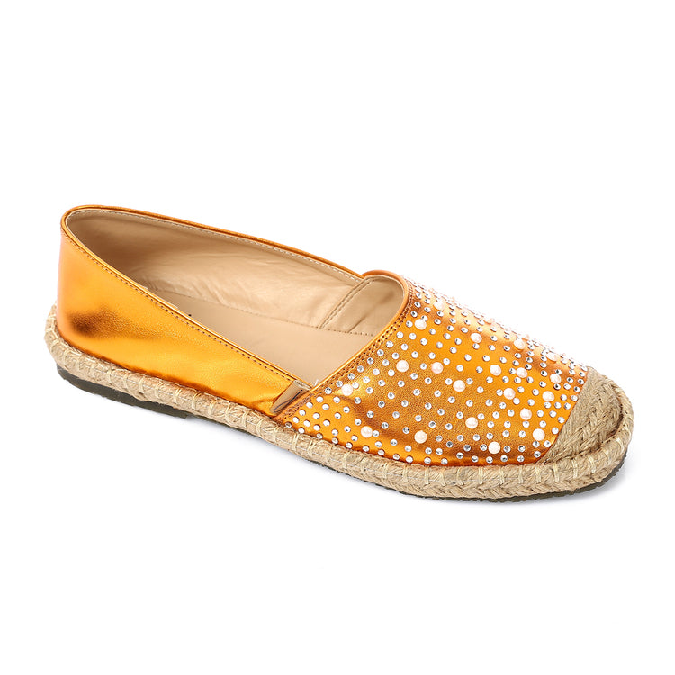Glow Embellished Espadrilles ƒ?? Orange