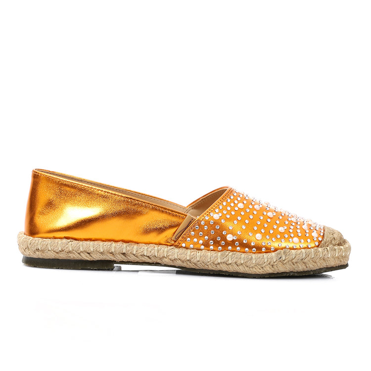 Glow Embellished Espadrilles ƒ?? Orange