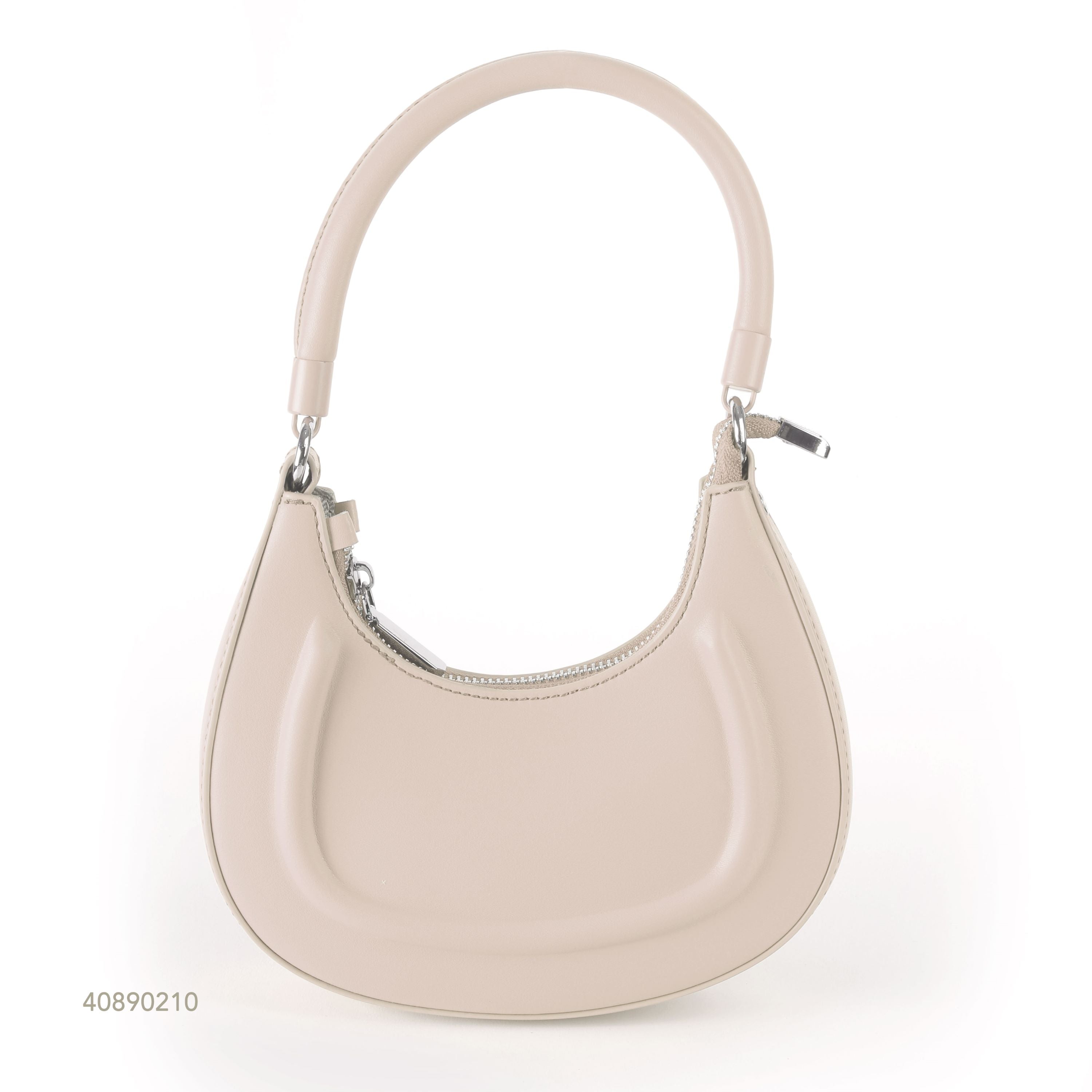 Pearl Chain Shoulder Bag Beige
