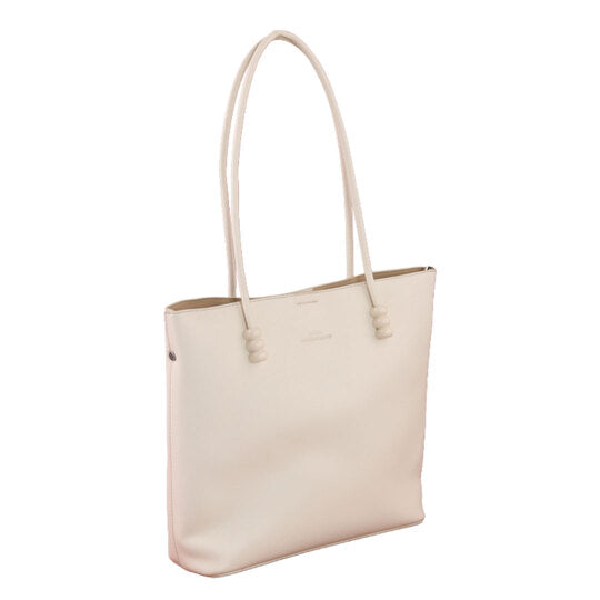 Classic Minimal Tote Handbag – Beige
