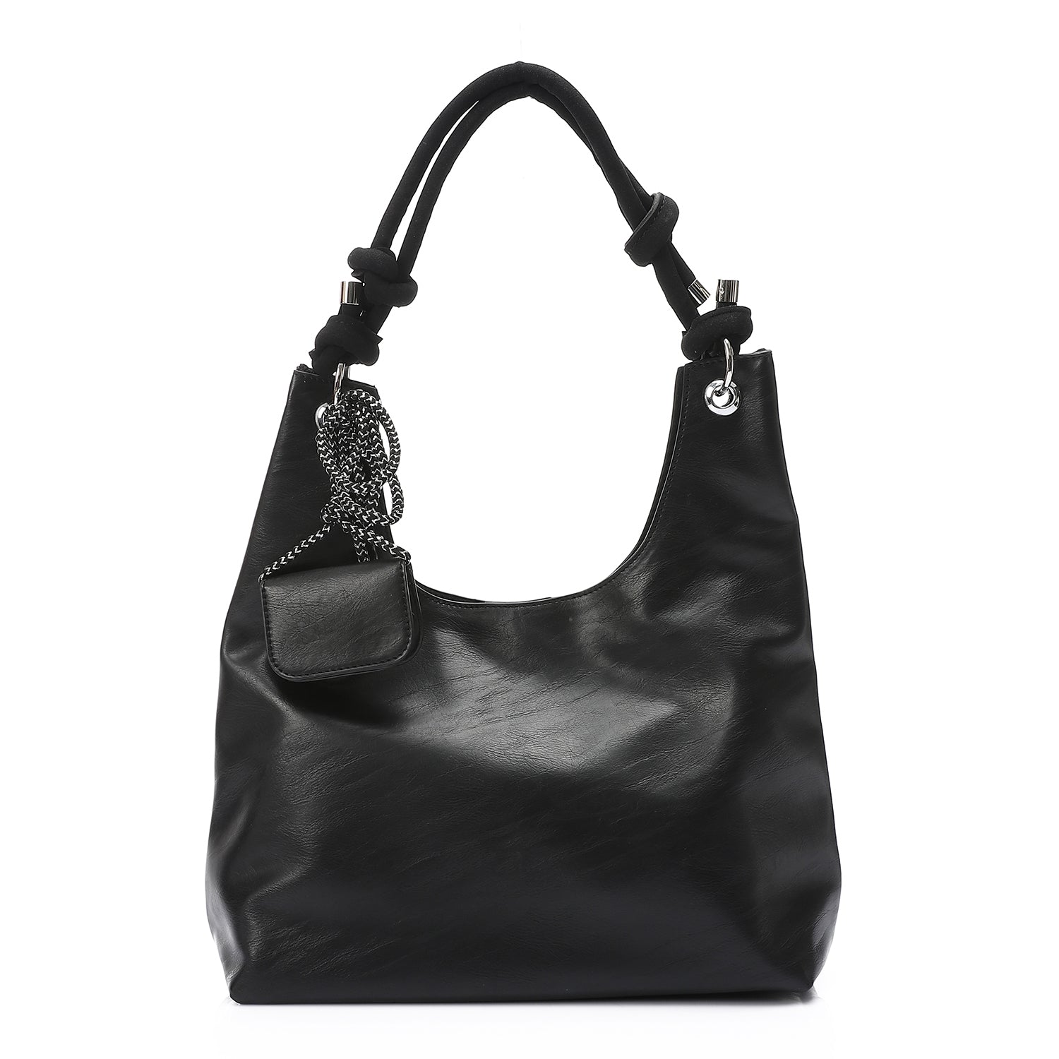 Tote Bag with Pouch Accessory – Black