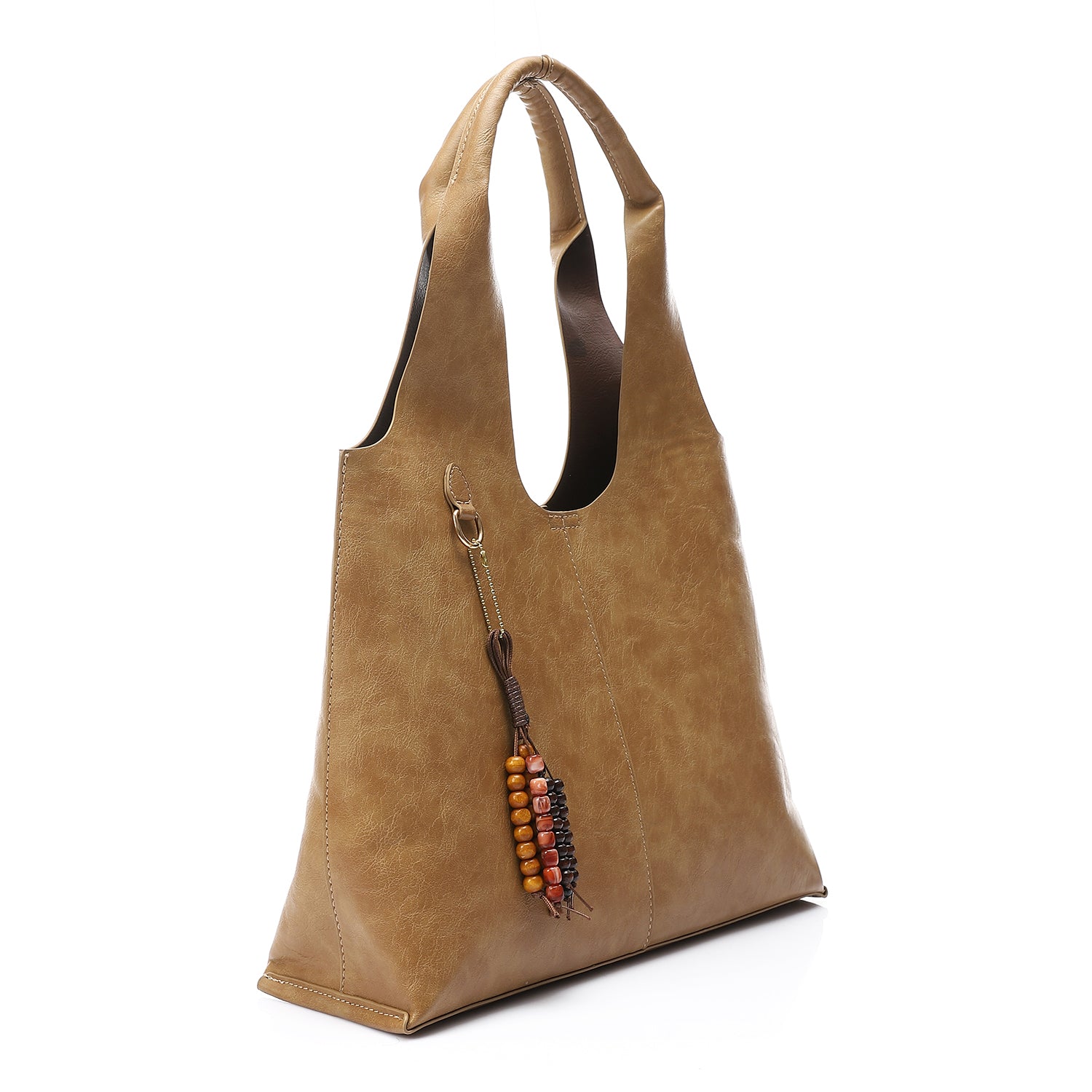 Tote Bag with Beaded Accessory Cafe