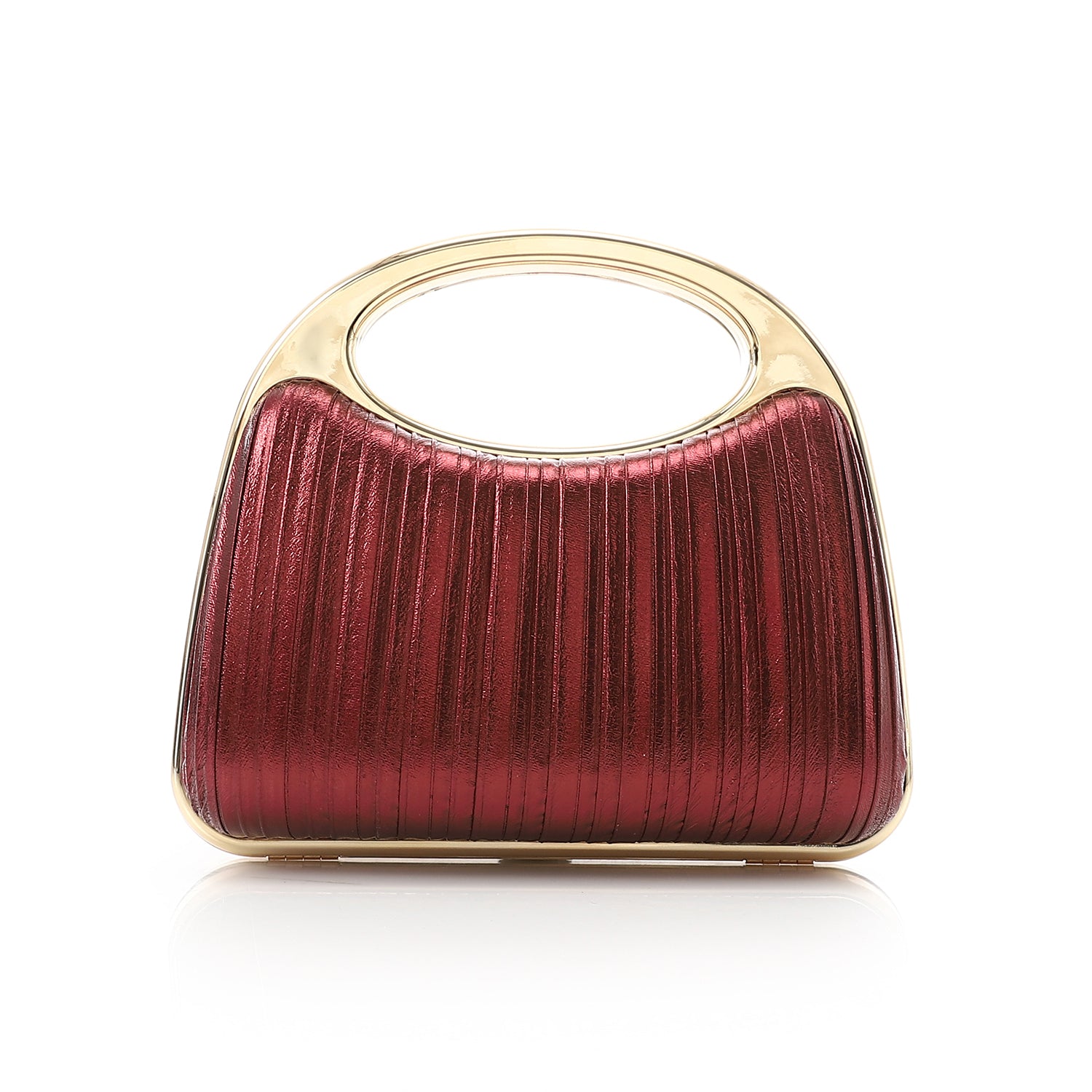 Crystal-Embellished Evening Handbag Red